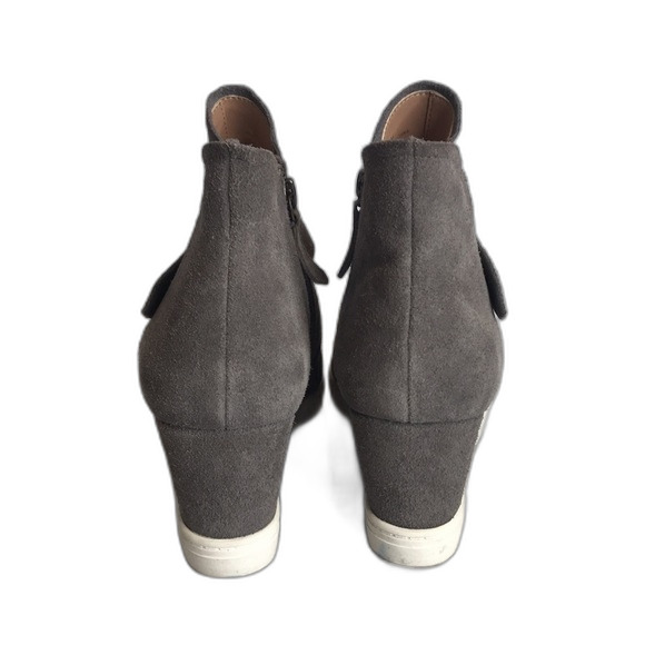 Linea Paolo ladies gray suede wedge ankle boots sneakers shoes size 9 - Picture 4 of 11